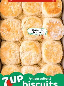 baked biscuits in a baking dish