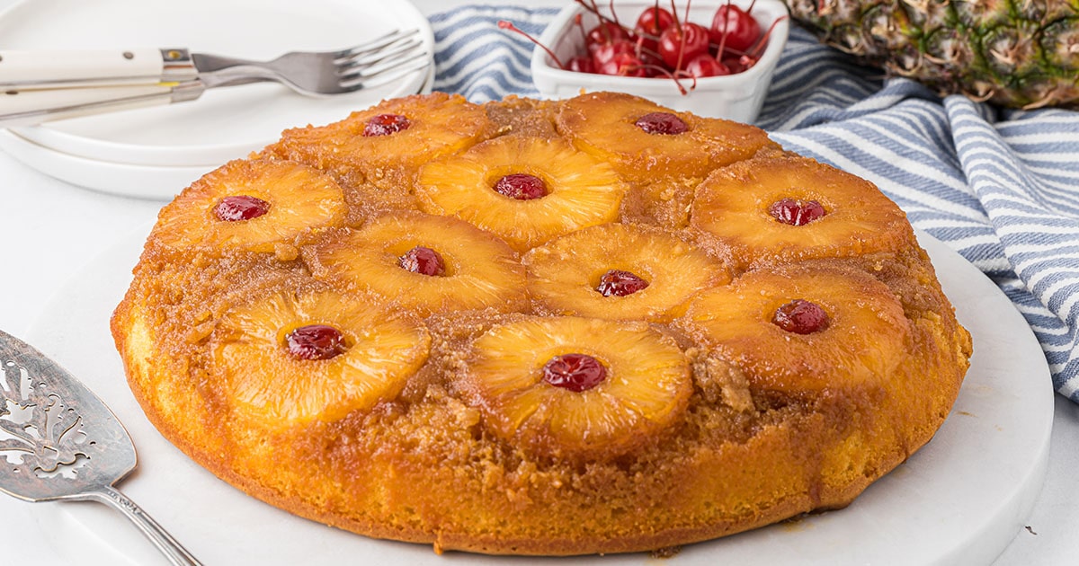 Easy Pineapple Upside Down Cake - And Hattie Makes Three