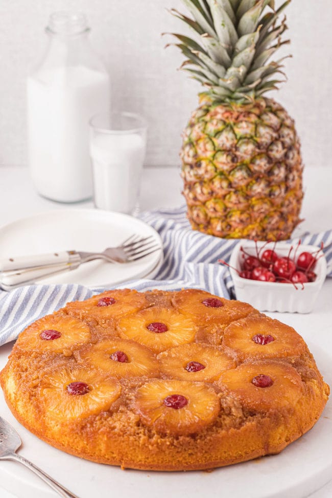 Easy Pineapple Upside Down Cake - And Hattie Makes Three