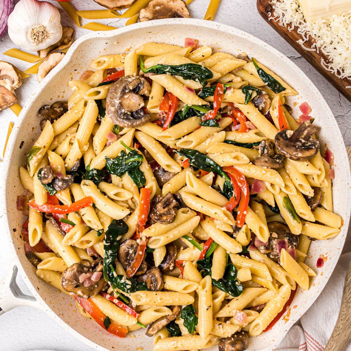 Fresh Veggie Pasta With Garlic And Parmesan TidyMom®