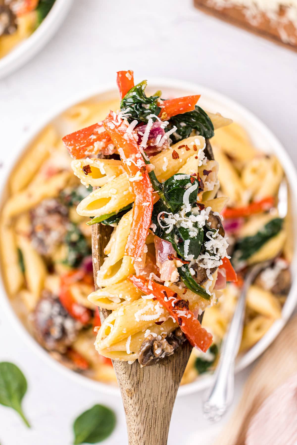 Fresh Veggie Pasta With Garlic And Parmesan TidyMom®