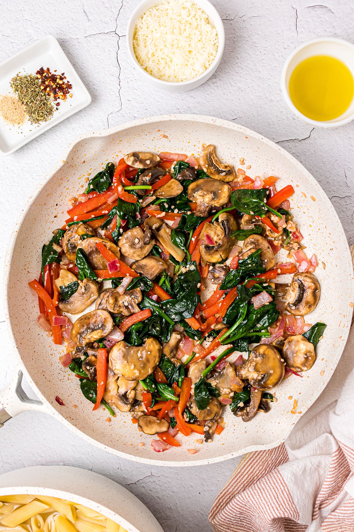 Fresh Veggie Pasta With Garlic And Parmesan TidyMom®