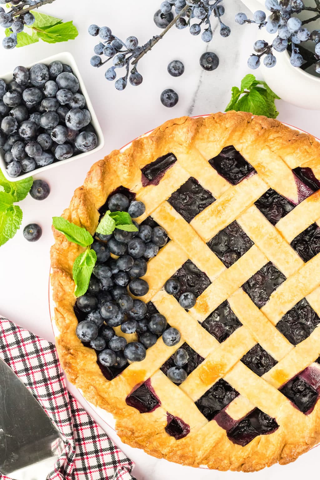 Homemade Blueberry Pie With Lattice Pie Crust - TidyMom®