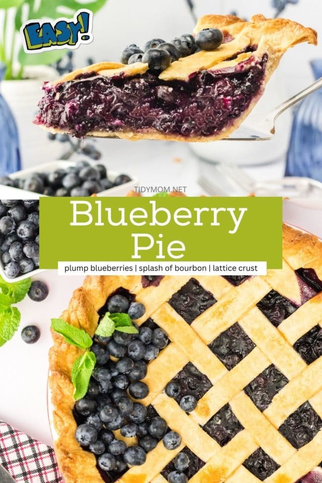 blueberry pie photo collage