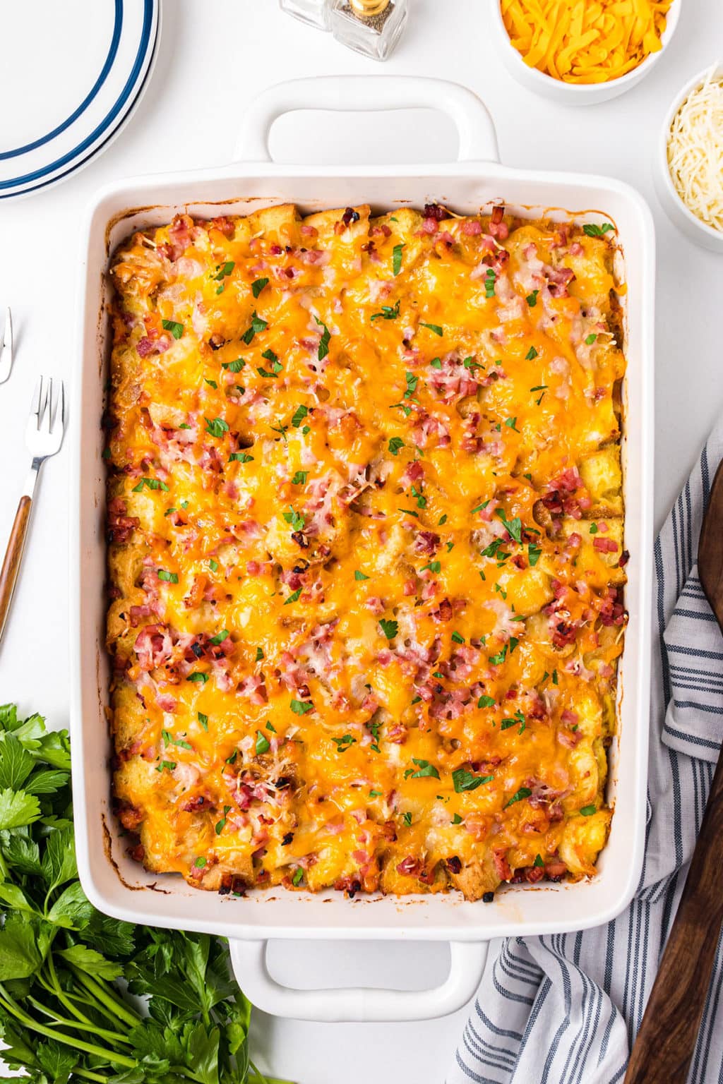 English Muffin Breakfast Casserole-Overnight Recipe - TidyMom®