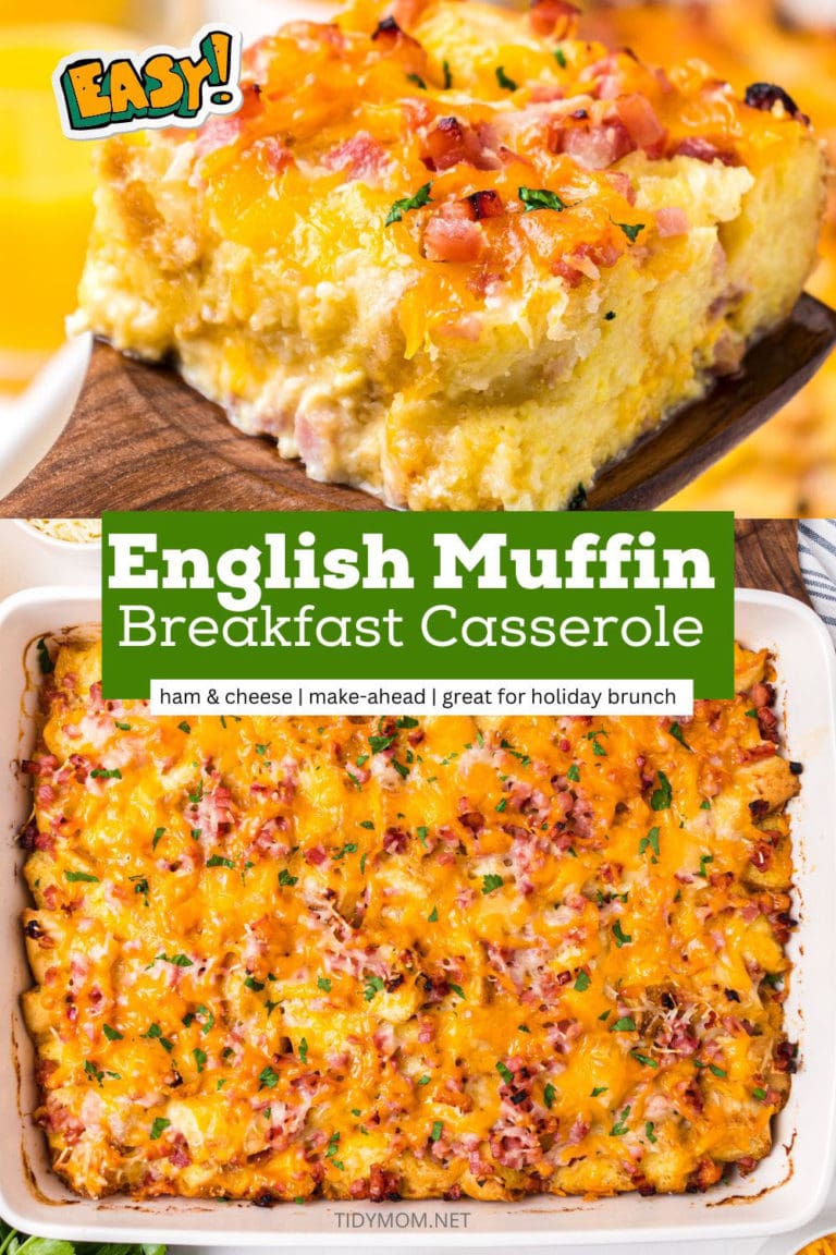 English Muffin Breakfast Casserole Overnight Recipe Tidymom®