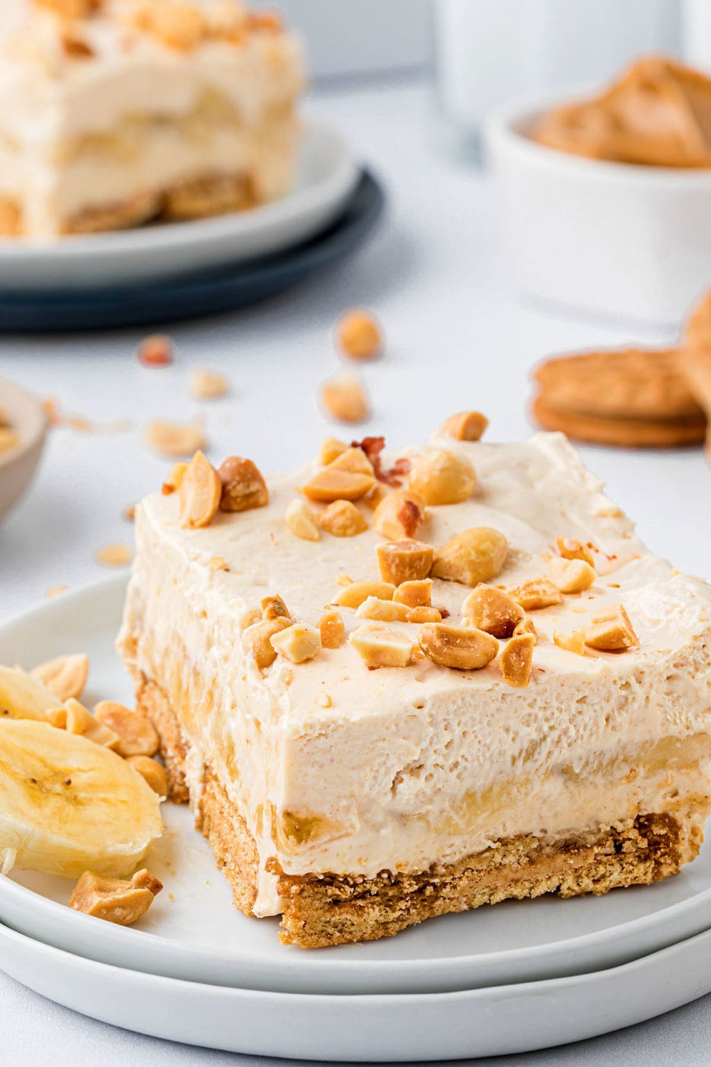 NoBake Peanut Butter Banana Icebox Cake TidyMom®