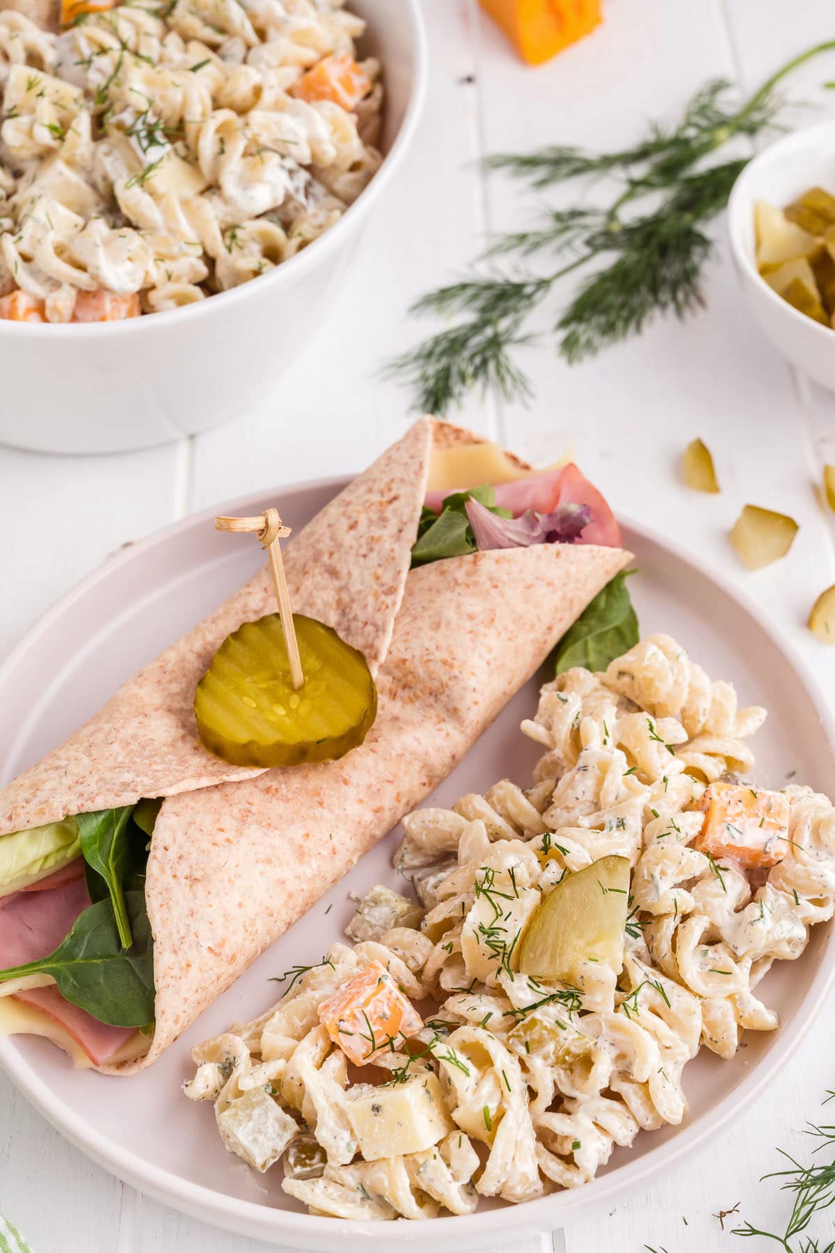 Dill pickle pasta salad tidymom 