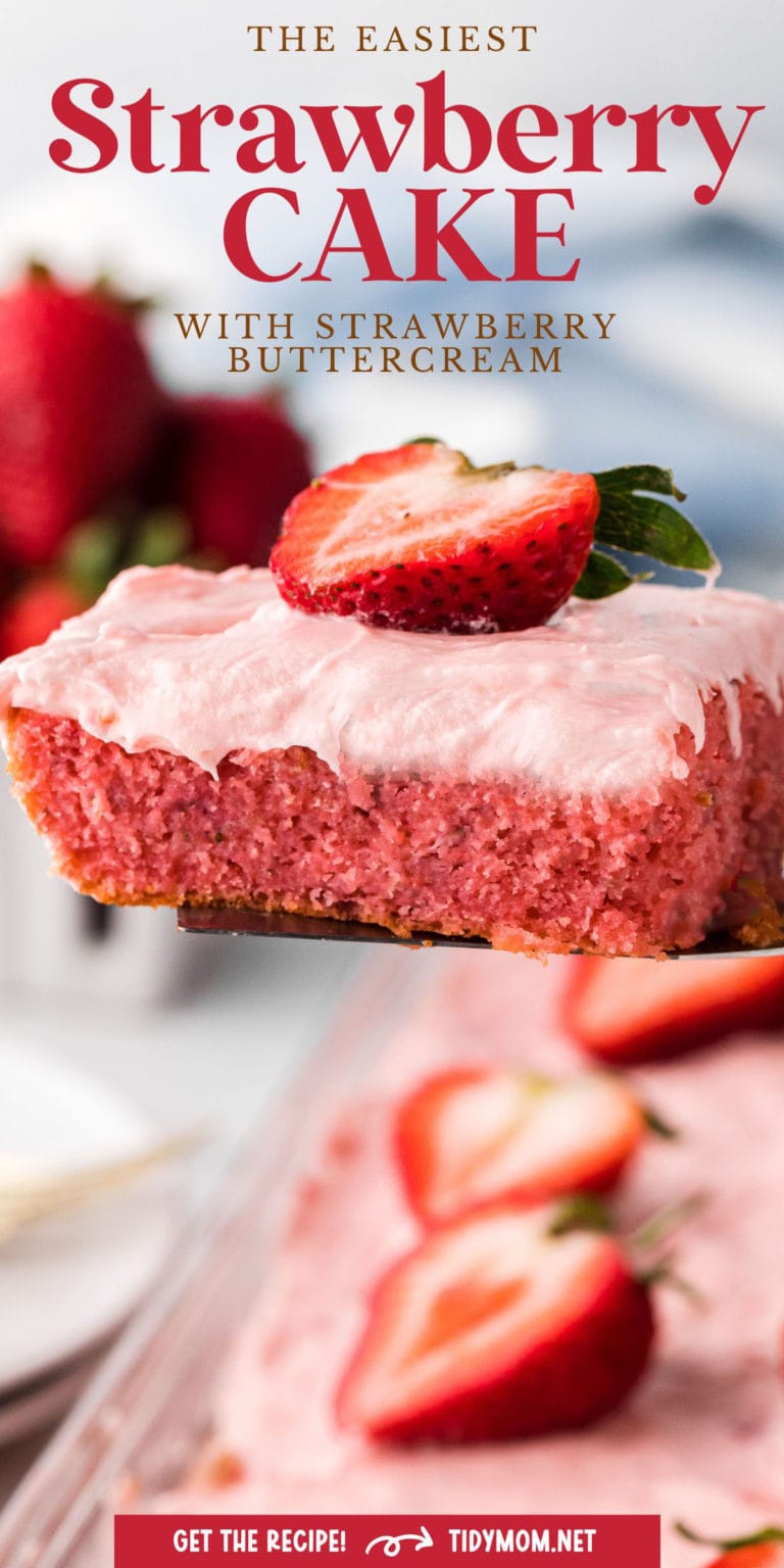 Easy Strawberry Cake - TidyMom®