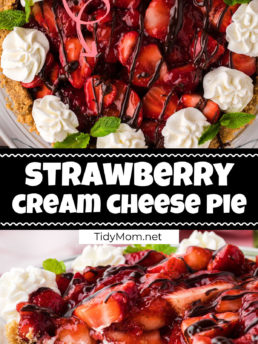 strawberry pie photo collage