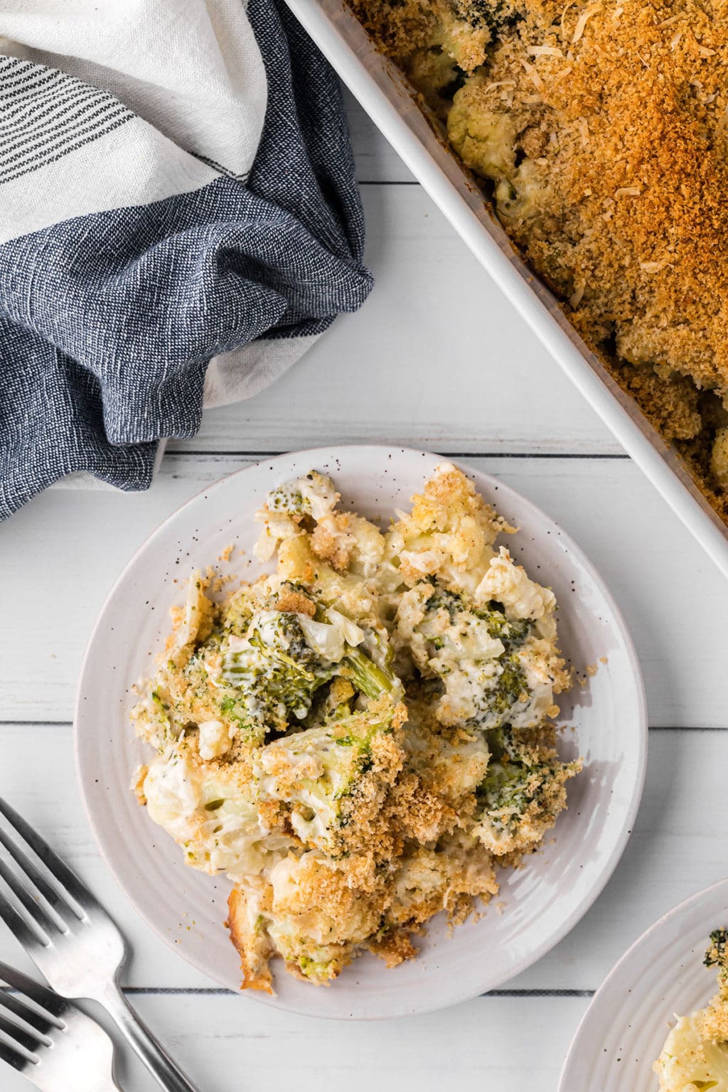 Creamy Cheesy Broccoli Cauliflower Casserole TidyMom®