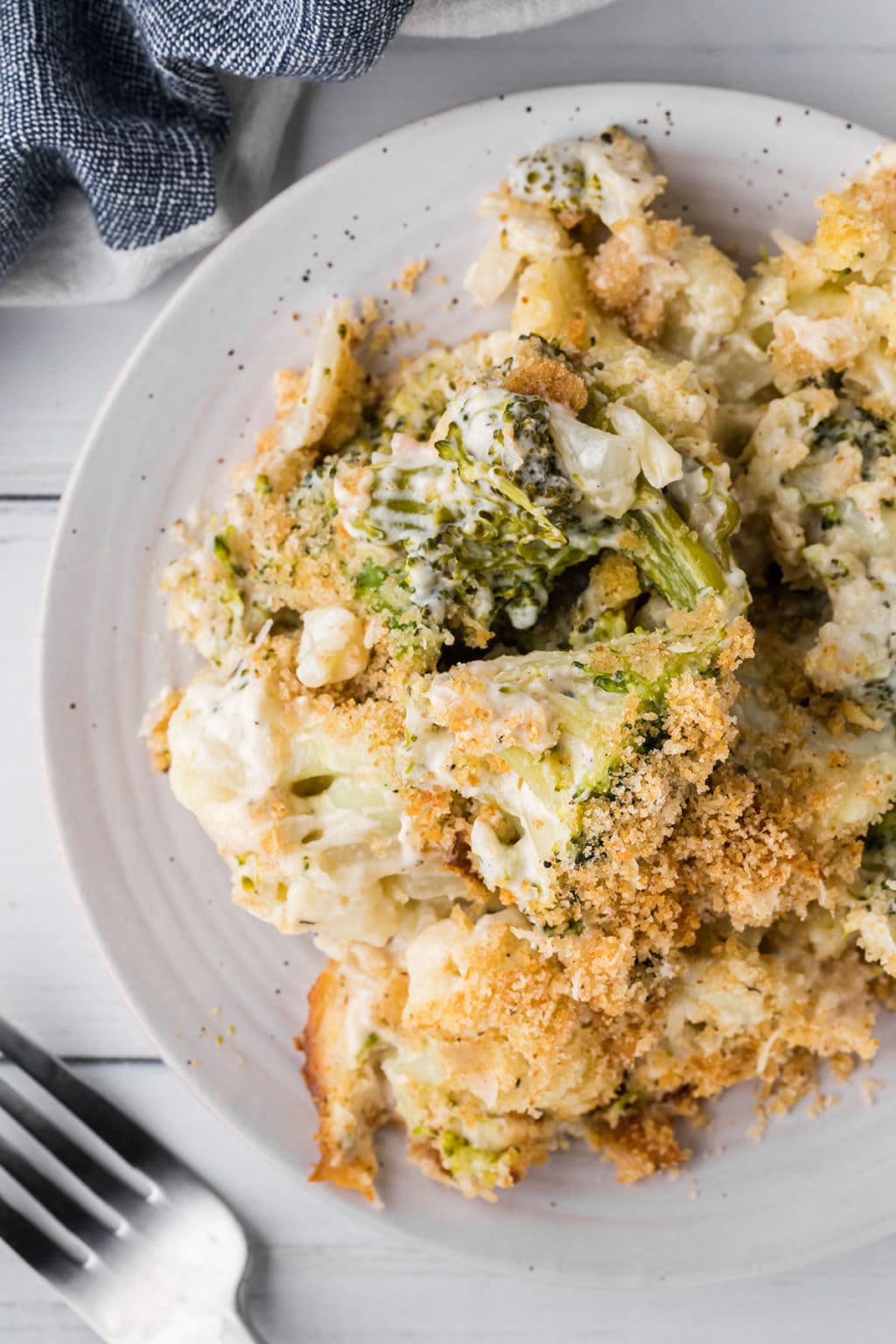 Creamy Cheesy Broccoli Cauliflower Casserole TidyMom®