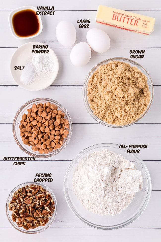 butterscotch brownie ingredients