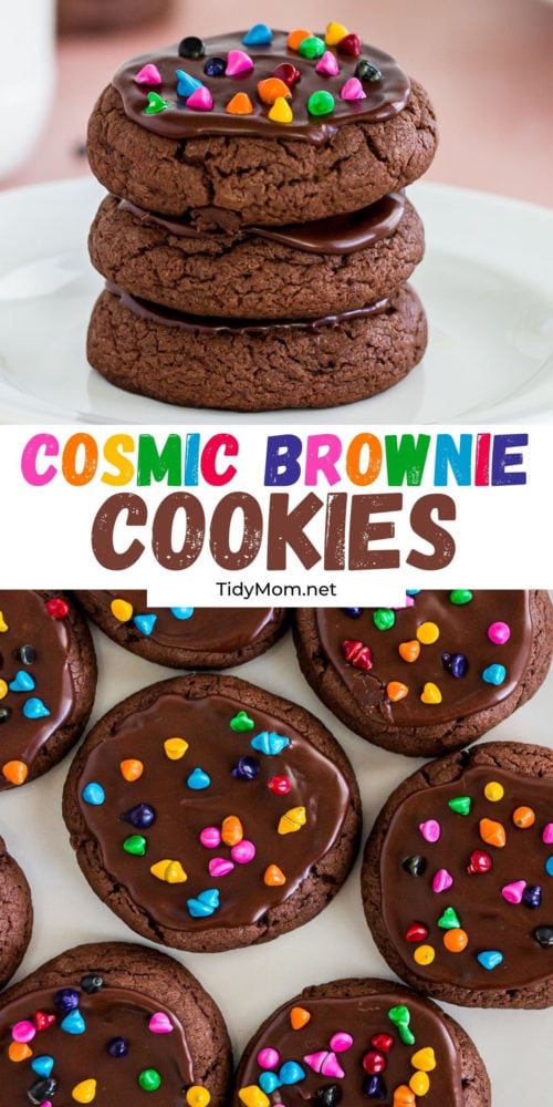 Copycat Cosmic Brownie Cookies (With Cake Mix) - TidyMom®