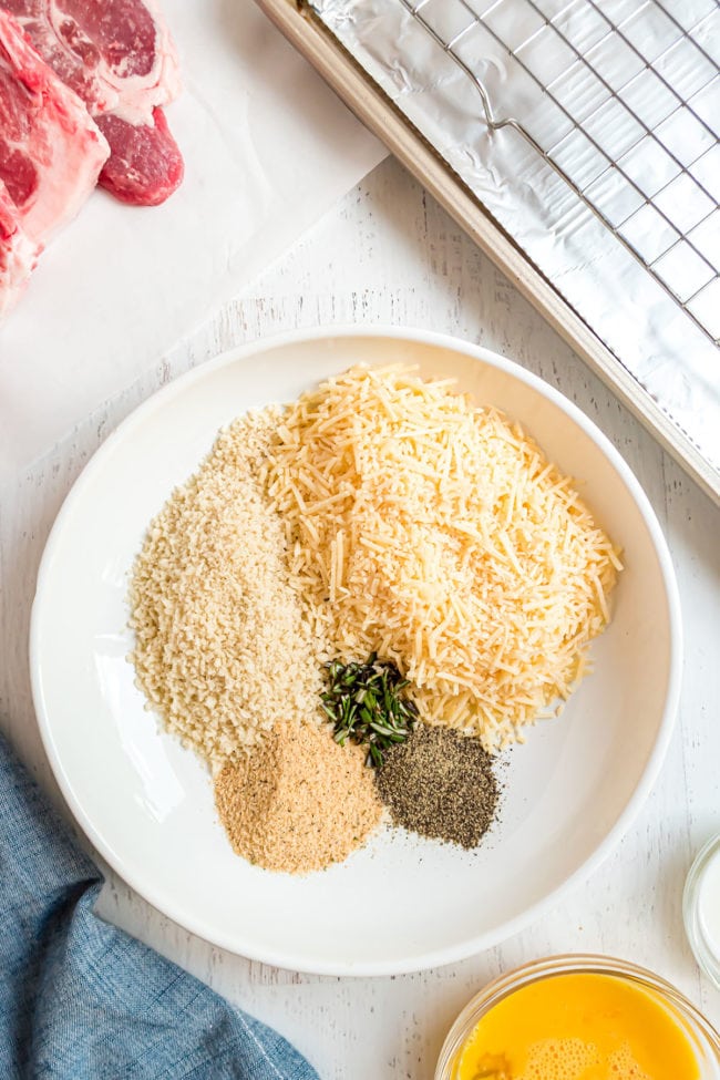 panko, parmesan cheese, and seasonings