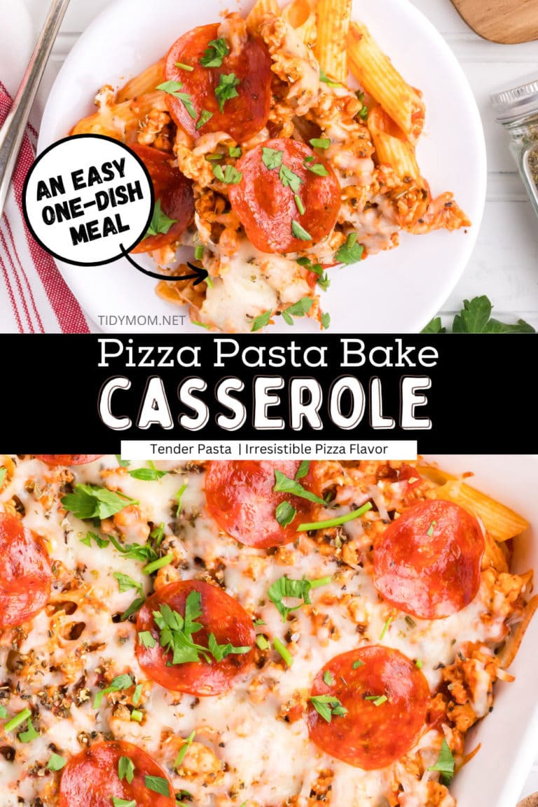 Pizza Pasta Bake-Easy Casserole Recipe - TidyMom®