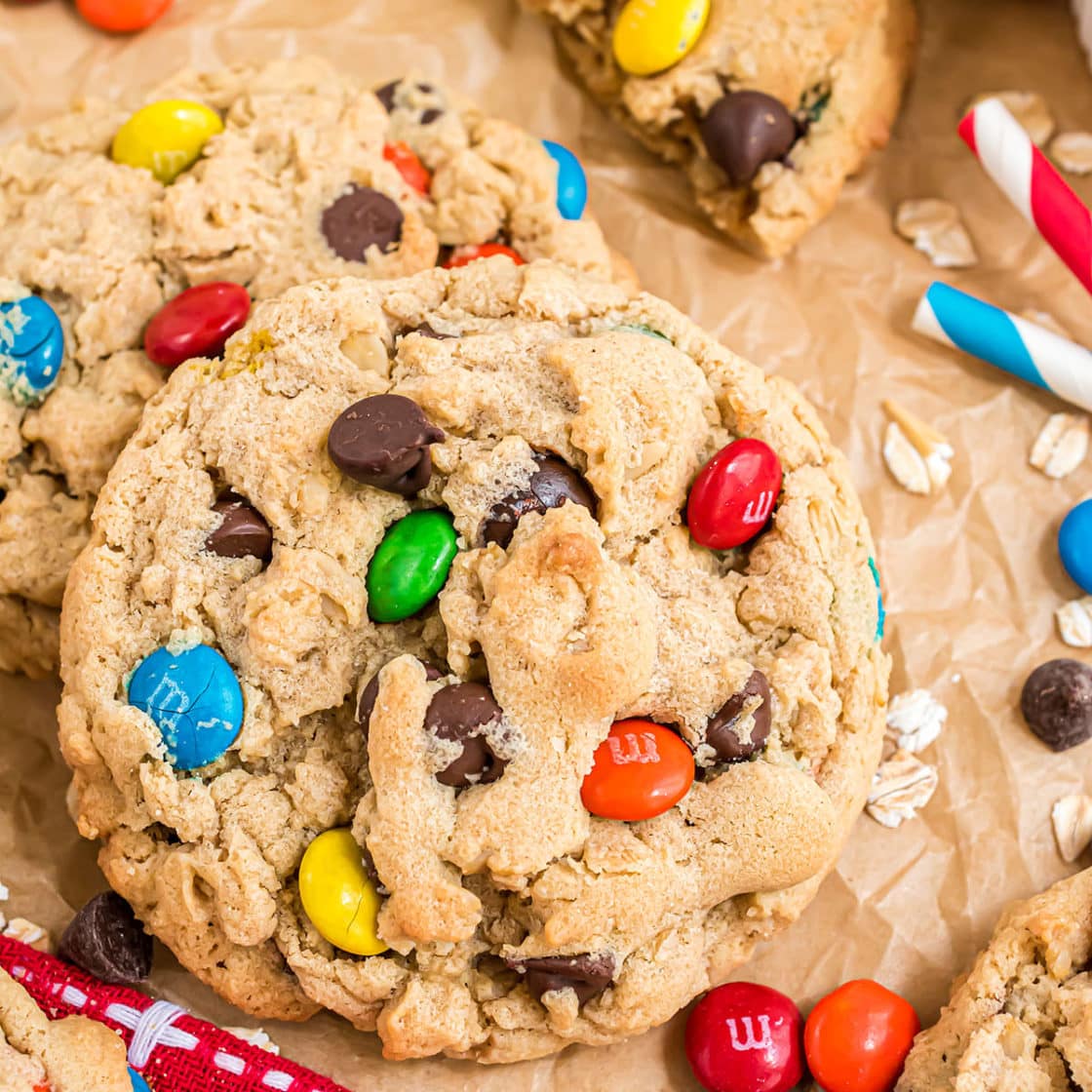 Easy Monster Cookie Recipe With M&M’s - TidyMom®