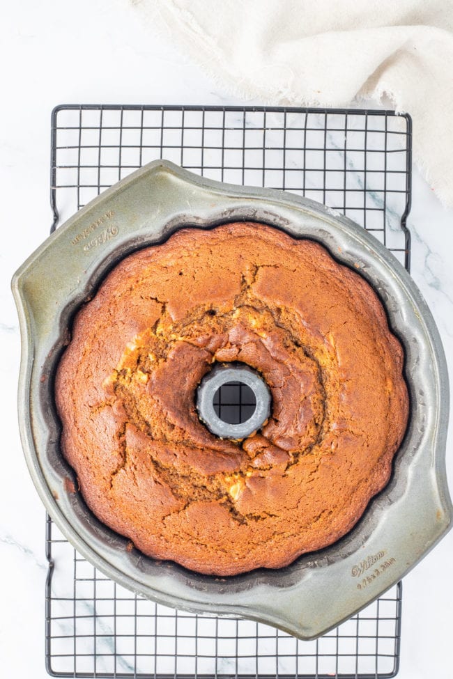 Glazed Gingerbread Bundt Cake with Cream Cheese Filling - TidyMom®