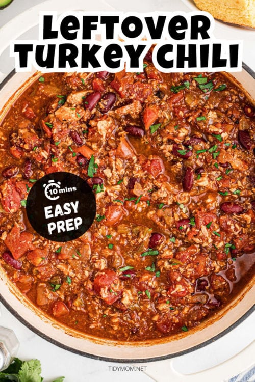 Turkey Chili (With Leftover Turkey) - TidyMom®