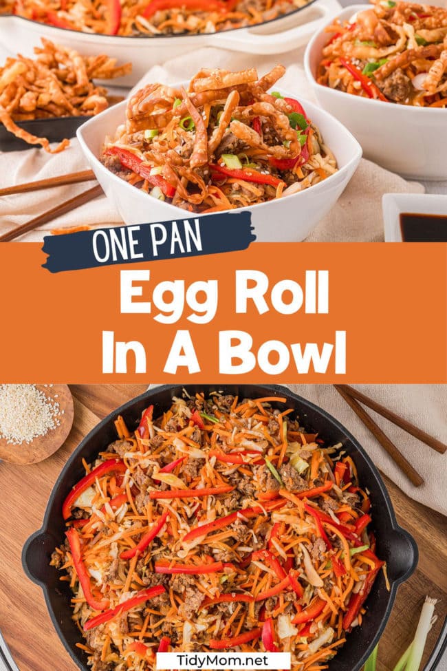 one skillet Egg Roll Bowl