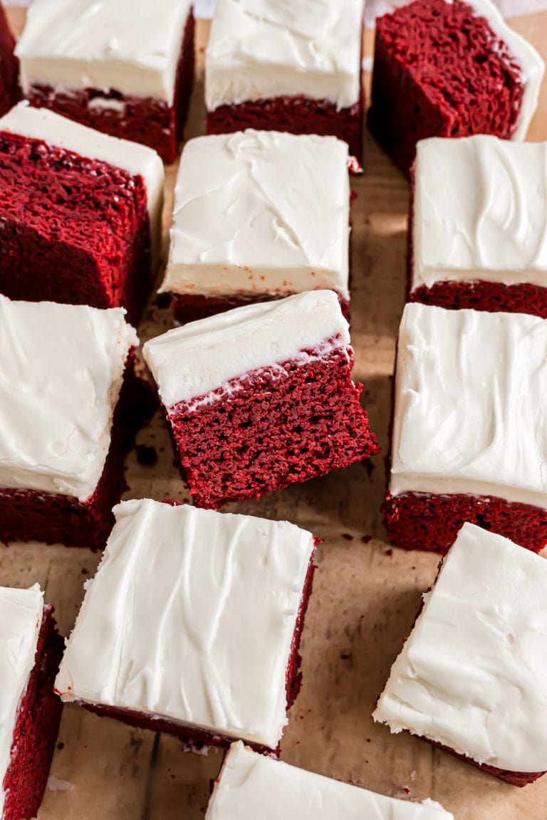 Red Velvet Cake Mix Brownies & Cream Cheese Frosting - TidyMom®