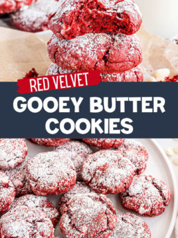 gooey butter cookie photo collage