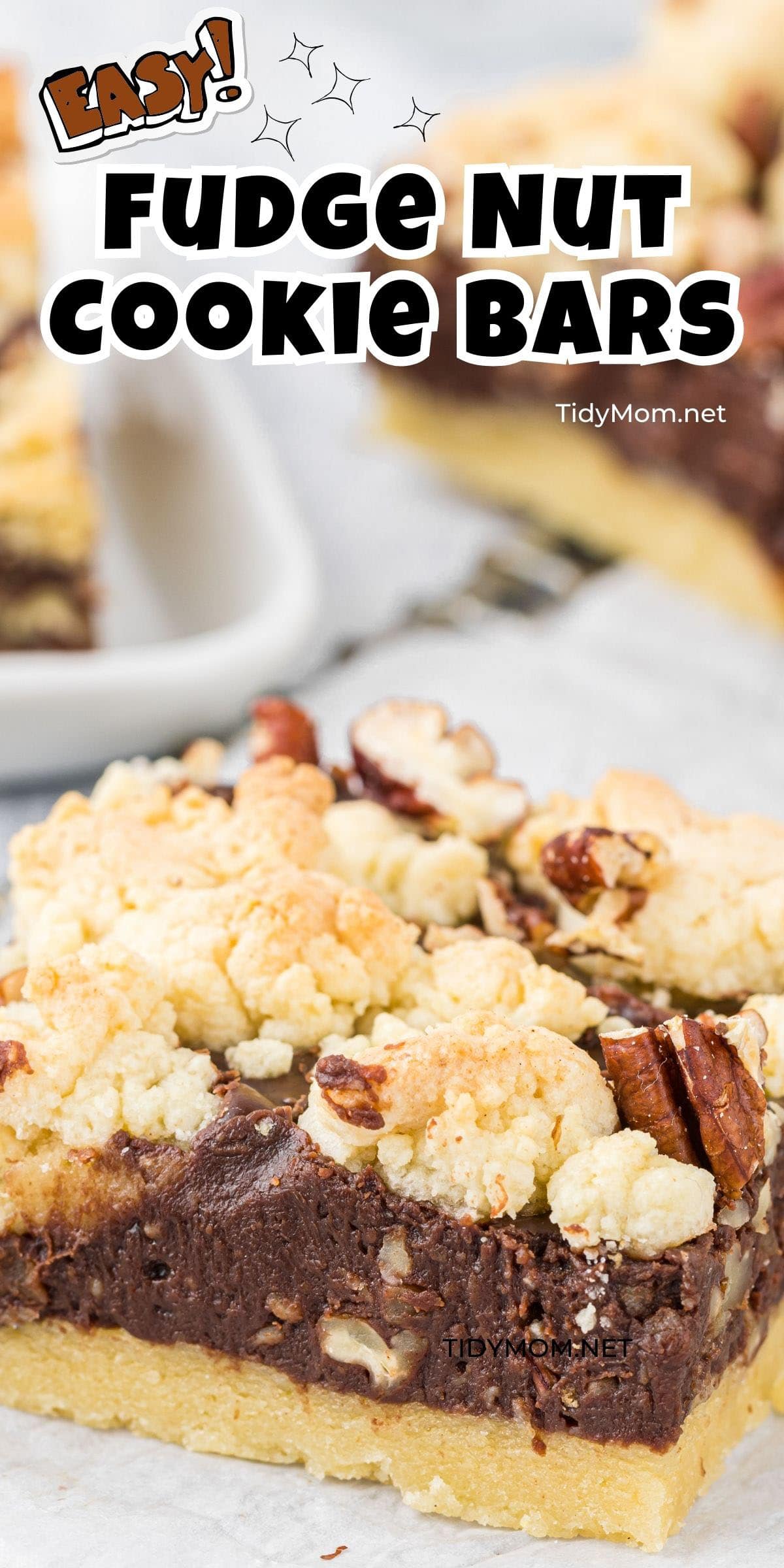 Epic Fudge Nut BarsTriple Layer Cookie Bar Recipe TidyMom®
