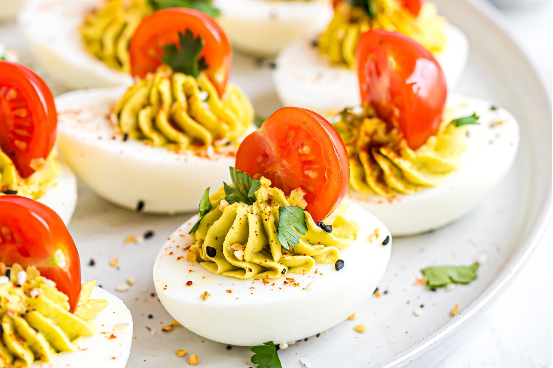 Avocado Deviled Eggs Recipe - No Mayo - TidyMom®