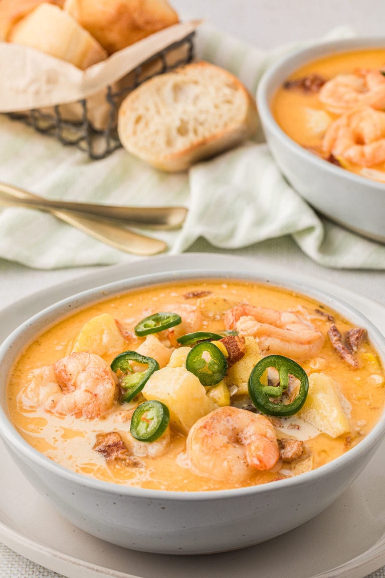 Fantastic Shrimp Corn Chowder Recipe With Bacon - TidyMom®