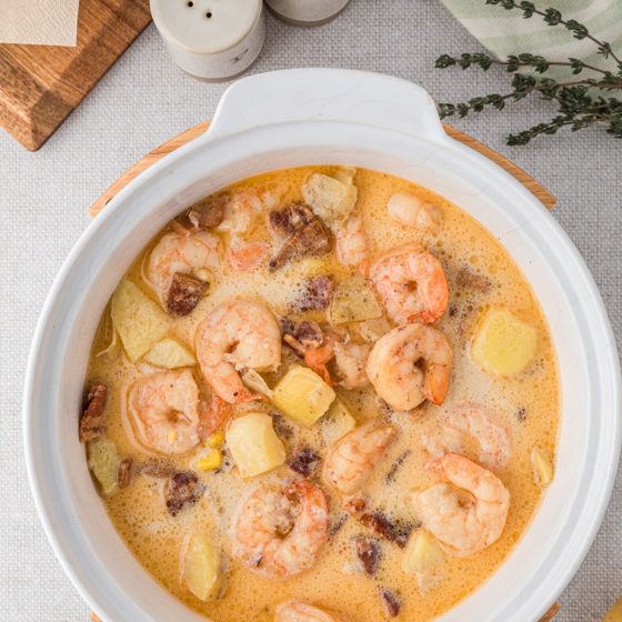 Fantastic Shrimp Corn Chowder Recipe With Bacon - TidyMom®