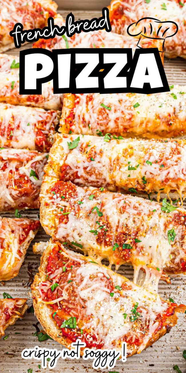 cheesy sliced pepperoni french bread pizza