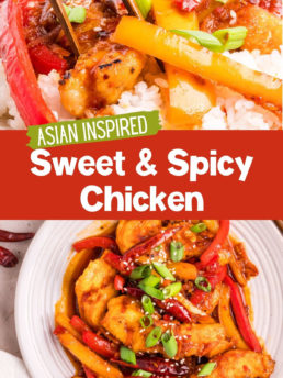 hot and spicy chicken photo collage
