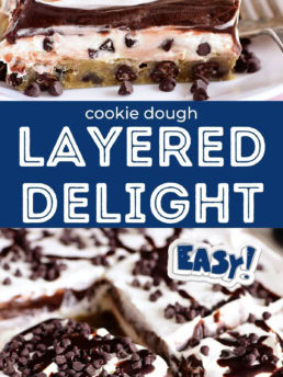 Chocolate Chip Cookie Layered Delight photo collage