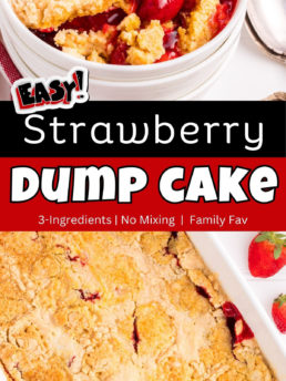 dump cake with strawberries