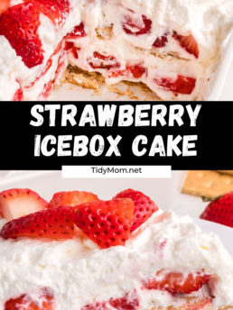 icebox cake with fresh strawberries