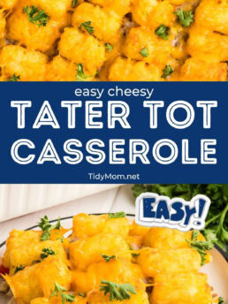 crispy cheesy tater tot casserole