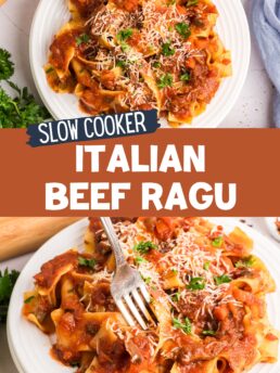 Italian crockpot beef ragu