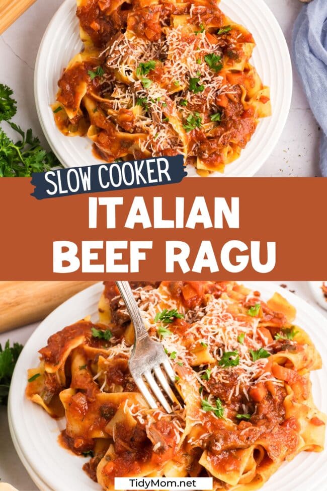 Italian crockpot beef ragu