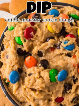 cookie dough dip in a bowl