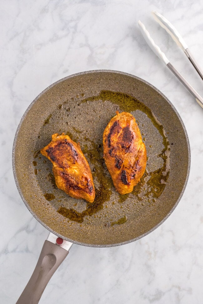 pan frying chicken breasts