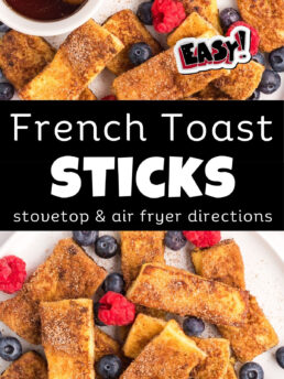 french toast sticks collage