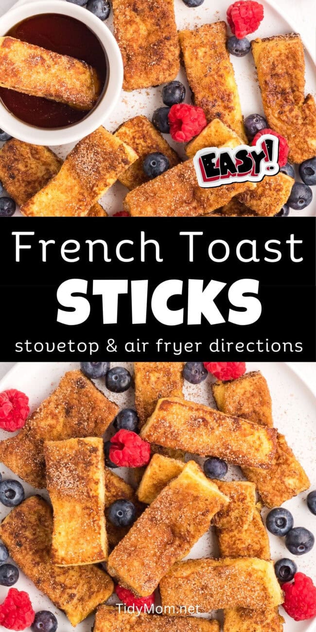 french toast sticks collage