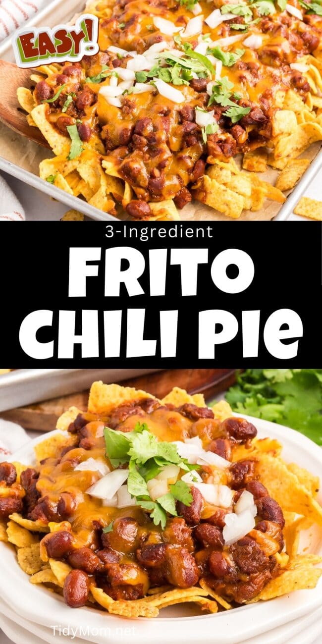 Frito chili pie photo collage