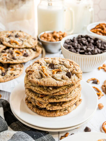 a stack of kitchen sink cookies