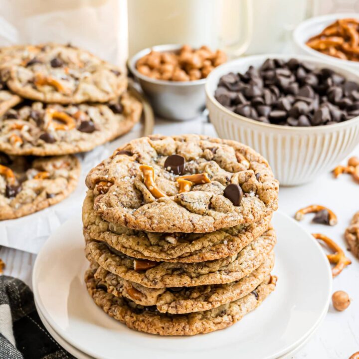 a stack of kitchen sink cookies