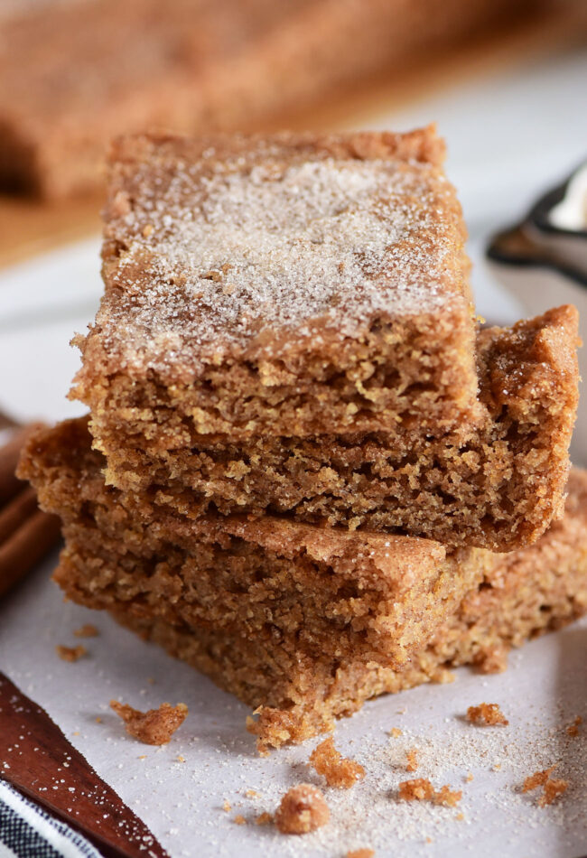 stack of 3 snickerdoodle bars