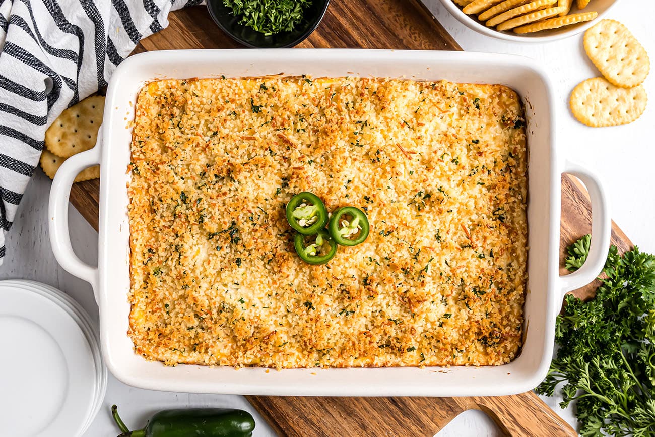 Baked Jalapeno Popper Dip Recipe - TidyMom®