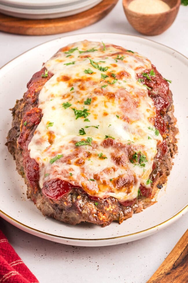 Baked Philly Cheesesteak meatloaf