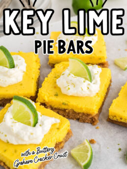 several servings of key lime bars