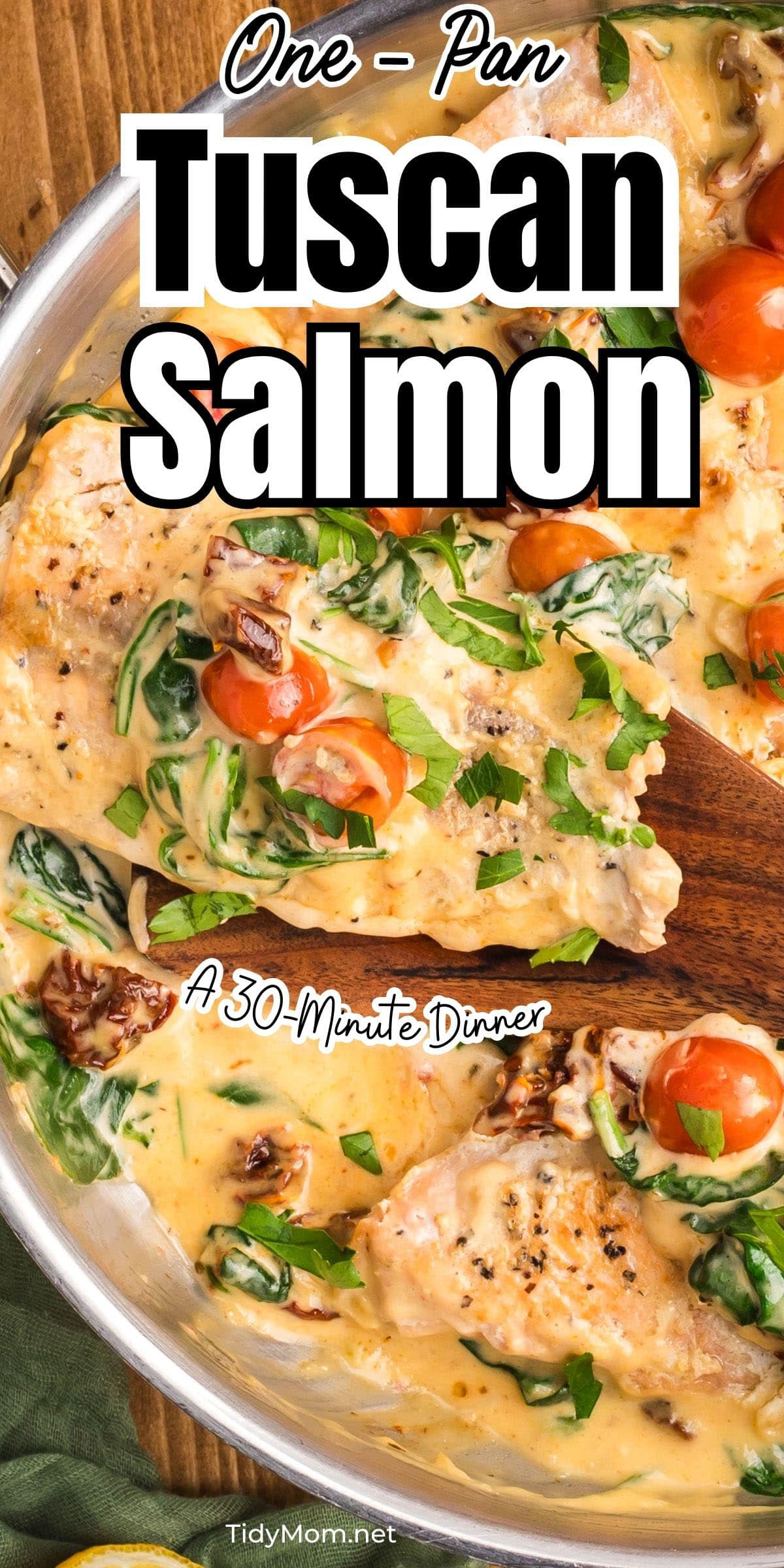 Creamy Tuscan Salmon Recipe - Quick and Easy - TidyMom®